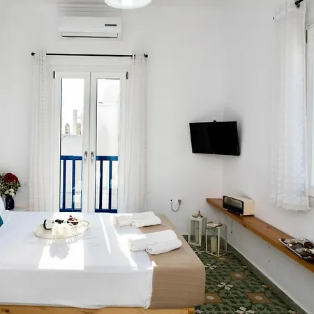 Дом отдыха Mykonos Panorama With Private Terrace & Sea View Mykonos Town