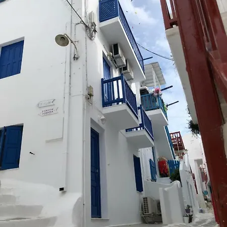 Mykonos Panorama With Private Terrace & Sea View Semesterbostad