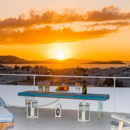 Mykonos Panorama With Private Terrace & Sea View