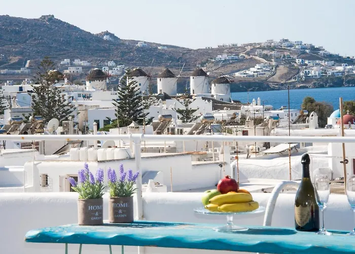 別荘 Mykonos Panorama With Private Terrace & Sea View